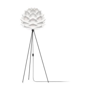 Umage Silvia Medium vloerlamp white - met tripod zwart - Ã 50 cm