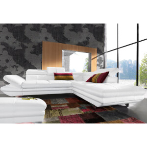 COTTA Hoekbank Enterprise L-vorm met hoofd- en armverstelling, optioneel met bedfunctie