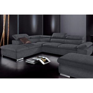 sit&more Hoekbank Alcudia L-vorm met armverstelling, optionele hoofdeindverstelling en bedfunctie
