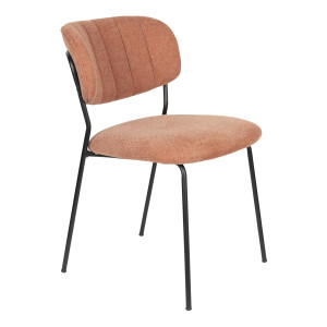 ZILT Eetkamerstoel 'Maris' Stof, kleur Roze