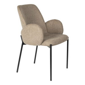 ZILT Eetkamerstoel 'Jermain' kleur Bruin