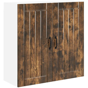 vidaXL - Keuken - Kast - Rook - Eiken - 80 - x - 31 - x - 80 - cm - Bewerkt - hout