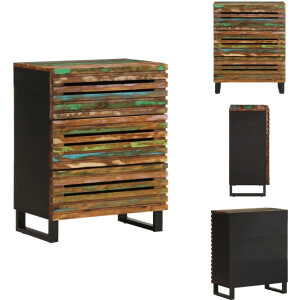 vidaXL Dressoir - Dressoirs - Ladenkast - Ladenkast - Dressoir 60x34x75 cm massief acaciahout