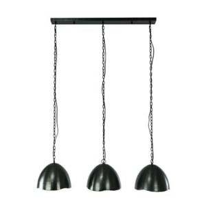 MOOS Logan Hanglamp 3-lichts - Zwart/Nikkel