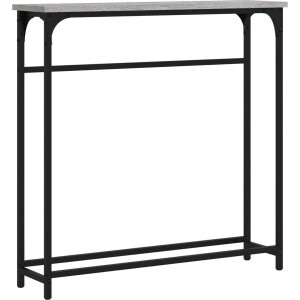 vidaXL Wandtafel - 75x19,5x75 cm - Grijs Sonoma Eiken Wandtafel - Haltafel - Entreetafel - Designmeubilair - Grijze Meubels
