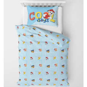 PAW Patrol Dekbedovertrek Cool Days - Eenpersoons - 140 x 200 + 60 x 70 cm - Katoen