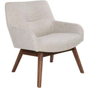 House Nordic Lounge Stoel London Zand/Walnoot
