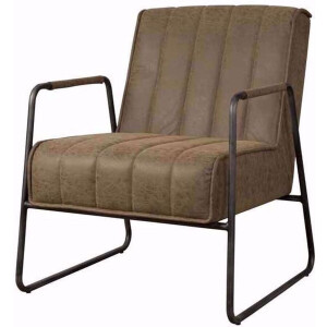 Tower Living Santo Fauteuil 81 cm Bruin Stof