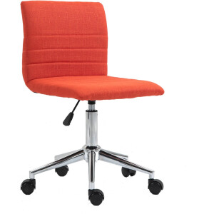 SVITA LINUS bureaustoel voor kinderen - draaistoel, stoffen bekleding, rood