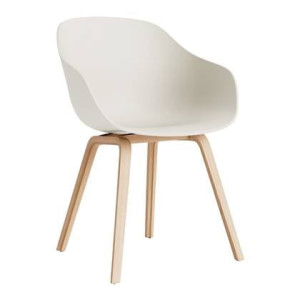 HAY About a Chair AAC222 Stoel - Soaped Oak - Melange Cream