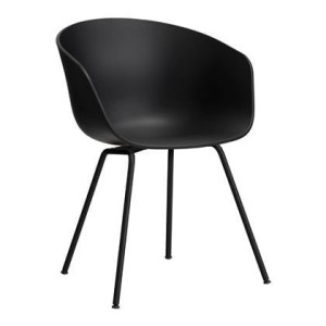 HAY About a Chair AAC26 Stoel - Black Steel - Black