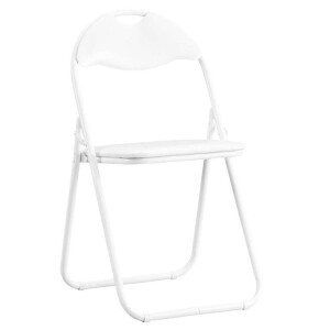 2e Halve Prijs Leen Bakker - Klapstoel Meppel - Metaal - Wit - 44x45x79 Cm