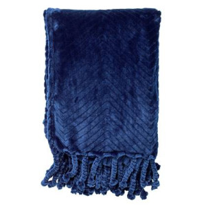 Dutch Decor - ZIGGY - Plaid van fleece 140x180 cm - Insignia Blue - do