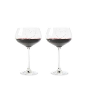 Riviera Maison Wijnglazen set - With Love Red Wine Glass - 2 stuks