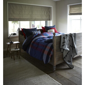 At Home Montana - Dekbedovertrek - Lits-jumeaux - 240x200/220 cm - Navy