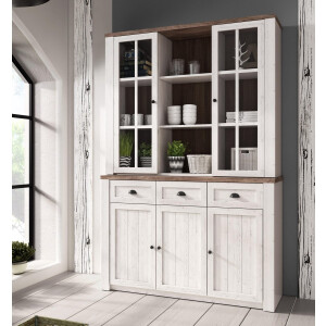 Meubella - Buffetkast Parello 7 - Wit - Eiken - 130 cm