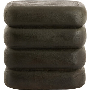 Light & Living bijzettafel FREYJA van hout mat donker roodbruin – 40x30x40 cm