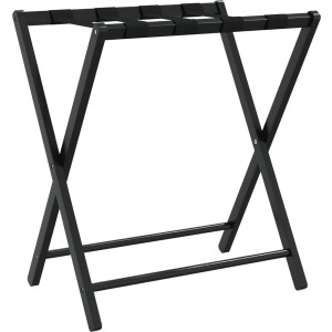 vidaXL - Bagagerek - 68,5x38x58 - cm - bamboe - zwart