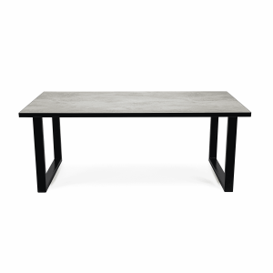 Stalux Eettafel 'Joop' 200 x 100cm, kleur zwart / beton