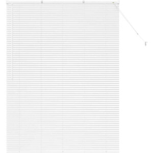 vidaXL - Venetiaanse - Jaloezieën - Wit - 175 - x - 125 - cm - Aluminium