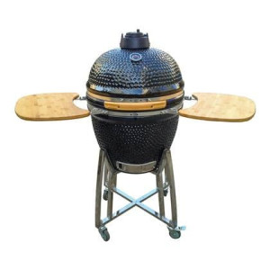 MOOS Kamado Grill 21 inch Keramische Barbecue - Zwart