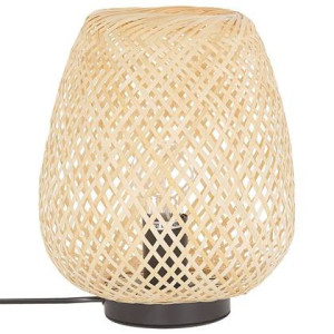 Beliani - BOMU - Tafellamp - Lichte houtkleur - Bamboehout