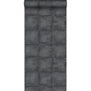 ESTAhome behang betonlook zwart - 53 cm x 10,05 m - 138204