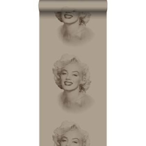 Origin Wallcoverings behang Marilyn Monroe glanzend brons - 53 cm x 10