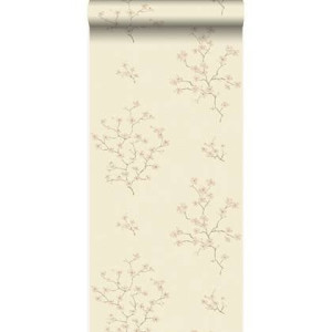 Origin Wallcoverings behang bloesemtak beige en roze - 53 cm x 10,05 m