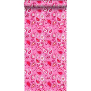 ESTAhome behang paisley fuchsia roze - 53 cm x 10,05 m - 115737