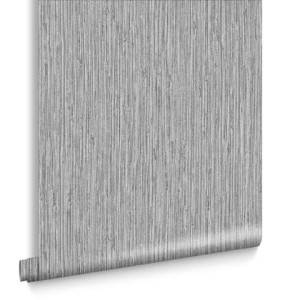 Graham & Brown | Vliesbehang - Grasscloth Texture Grey - Grijs