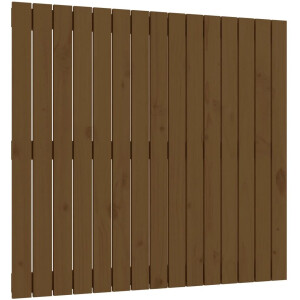vidaXL - Wandhoofdbord - 95,5x3x90 - cm - massief - grenenhout - honingbruin