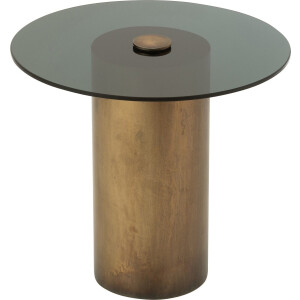 J-Line bijzettafel Soni - ijzer/glas - zwart/brons