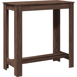 vidaXL - Bartafel - 102x50x103,5 - cm - bewerkt - hout - bruin - eikenkleurig
