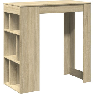 vidaXL - Bartafel - met - rekken - 102x50x103,5 - cm - hout - sonoma - eikenkleur