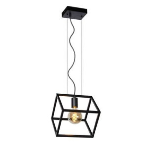 Lucide FABIAN - Hanglamp - 1xE27 - Zwart