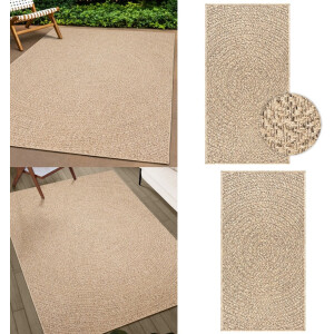 vidaXL Vloerkleed ZIZUR binnen en buiten 60x110 cm jute look - Vloerkleed - Vloerkleden - Tapijt - Vloerbedekking