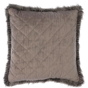Dutch Decor Kussenhoes Grizzly 45x45 Cm Antraciet