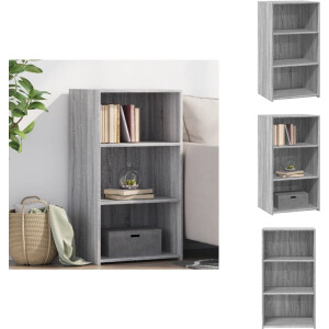 vidaXL Dressoir - Dressoirs - Kast - Wandkast - Dressoir 50x41x93 cm bewerkt hout grijs sonoma eikenkleurig