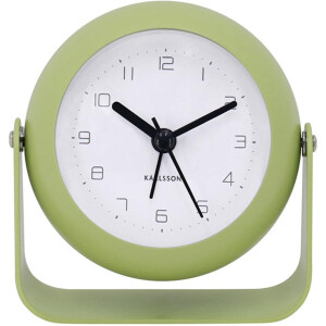 Klok – Alarm Clock – Bunky – Wekker – Groen – Compacte Alarmklok – Stil Uurwerk – Nachtkastje