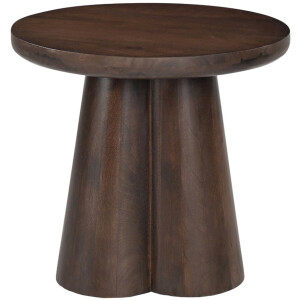 Livingfurn Salontafel Brix Clubs Mangohout Bruin Ø50cm