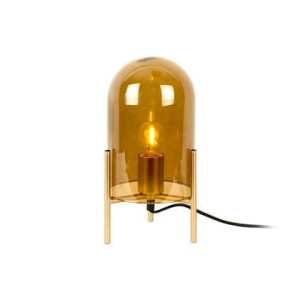 Leitmotiv - Tafellamp - Glas Bell - Mosgroen - Gouden frame