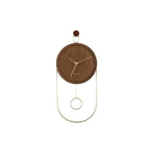 Karlsson - Wall clock Swing pendulum dark wood veneer