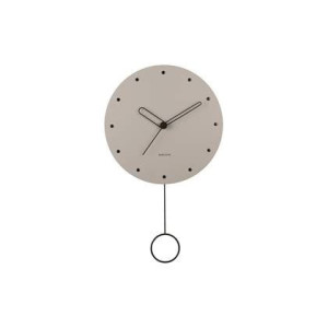 Karlsson - Wall clock Studs pendulum wood warm grey