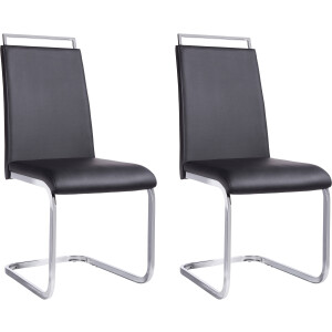 Homexperts Eetkamerstoel Corona (2 of 4 stuks), bekleding in imitatieleer (set)