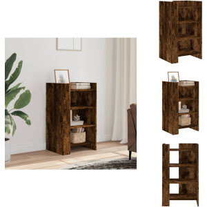 vidaXL Dressoir - Dressoirs - Kast - Wandkast - Dressoir 45x35x75 cm bewerkt hout gerookt eiken