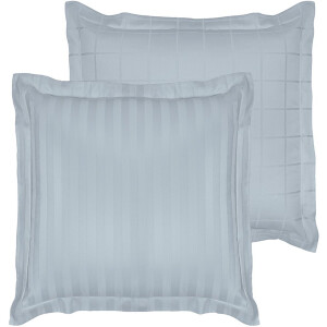 De Witte Lietaer Kussensloop Zygo Ice Blue - 50 x 70 cm - Blauw - Katoen Satijn