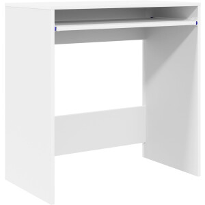 vidaXL - Bureau - met - lade - met - opslag - Wit - 77.5 - x - 43 - x - 79 - cm - Bewerkt - hout