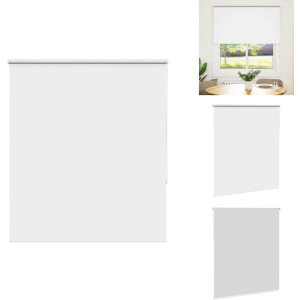 vidaXL Rolgordijn - Rolgordijnen - Dag- En Nachtgordijn - Verduisterend Rolgordijn - Rolgordijn verduisterend wit 125x175 cm stofbreedte 121,6 cm