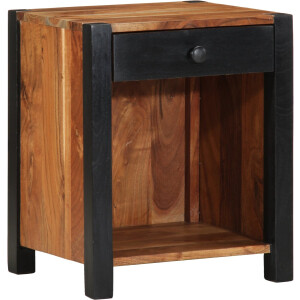 vidaXL - Nachtkastje - 2 - pcs - Bruin - 40 - x - 35 - x - 50 - cm - Massief - Acacia - Hout